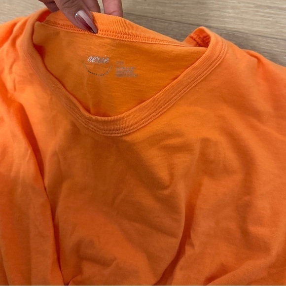 Aerie Cropped Wrap Back T-Shirt - Picture 2 of 4